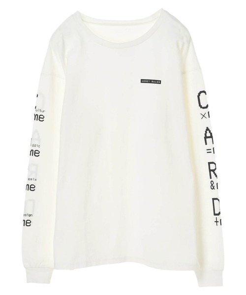 Honey Salon（ハニーサロン）の「CARD×ME ロンT（Tシャツ/カットソー・レディース・ブラック/ホワイト・FREE）」の14枚目の写真