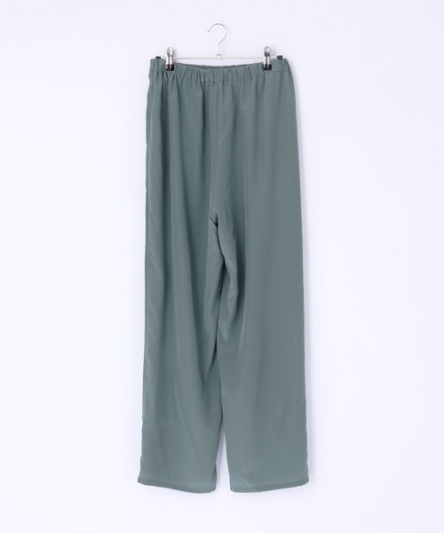 イタリア購入 裏地まで快適 とろみサテンイージーパンツ イタリア購入 裏地まで快適 とろみサテンイージーパンツ