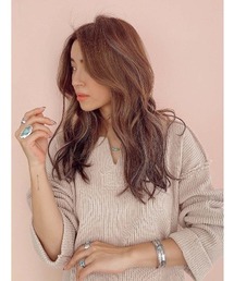 ALEXIA STAM | Waffle Key Neck Top/ワッフルキーネックトップ(Tシャツ/カットソー)