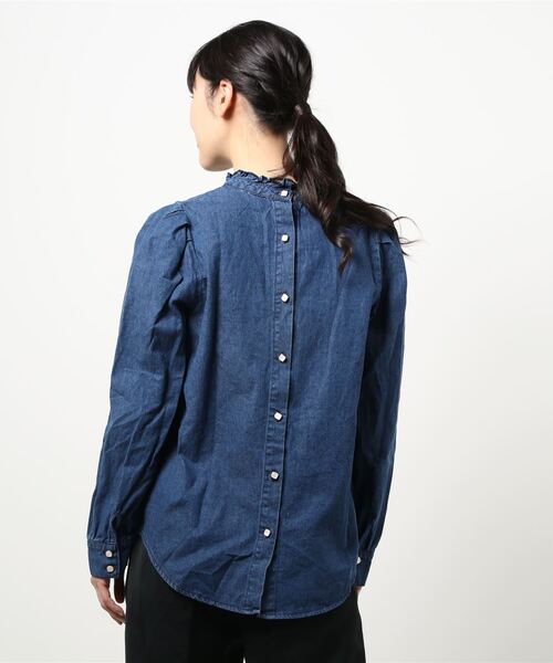 toucher du brise（トゥシェドブリーズ）の「２ＷＡＹ　デニムブラウス（シャツ/ブラウス・レディース・ネイビー/ブルー・M）」の3枚目の写真