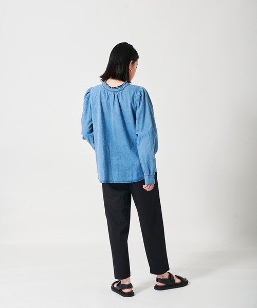 toucher du brise（トゥシェドブリーズ）の「２ＷＡＹ　デニムブラウス（シャツ/ブラウス・レディース・ネイビー/ブルー・M）」の12枚目の写真