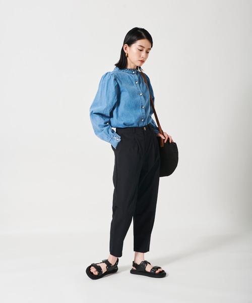 toucher du brise（トゥシェドブリーズ）の「２ＷＡＹ　デニムブラウス（シャツ/ブラウス・レディース・ネイビー/ブルー・M）」の8枚目の写真