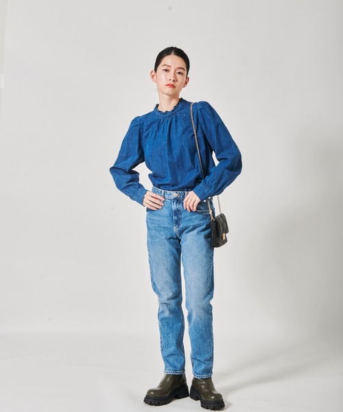 toucher du brise（トゥシェドブリーズ）の「２ＷＡＹ　デニムブラウス（シャツ/ブラウス・レディース・ネイビー/ブルー・M）」の17枚目の写真