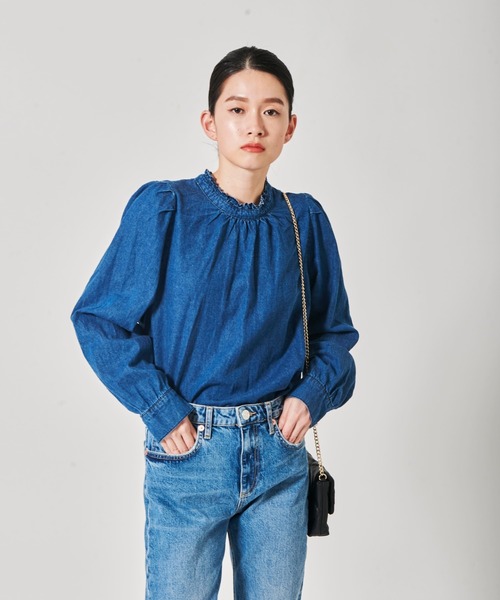 toucher du brise（トゥシェドブリーズ）の「２ＷＡＹ　デニムブラウス（シャツ/ブラウス・レディース・ネイビー/ブルー・M）」の18枚目の写真