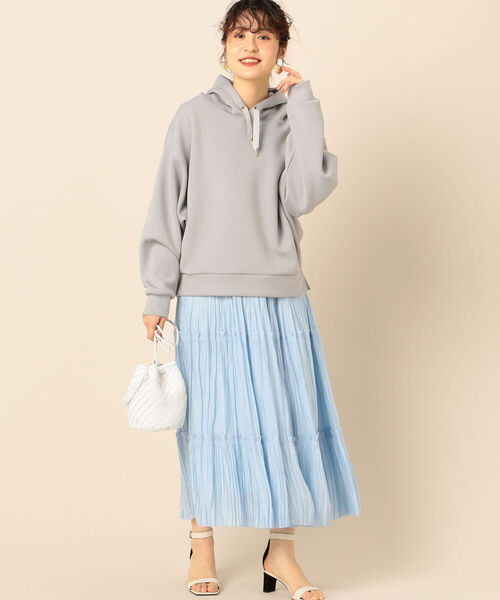 NOLLEY’S(ノーリーズ)の「割繊ティアードプリーツスカート(スカート・レディース・ベージュ/サックスブルー・38/36)」の18枚目の写真