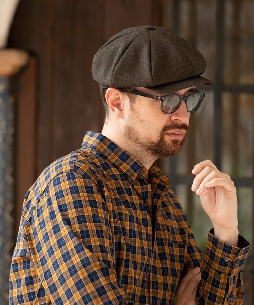 Mighty Shine（マイティシャイン）の「Mighty Shine / サージキャスケット / SERGE CASQUATTE（キャスケット・メンズ・グレー/ブラウン/ブラック/ベージュ・M/L）」の3枚目の写真