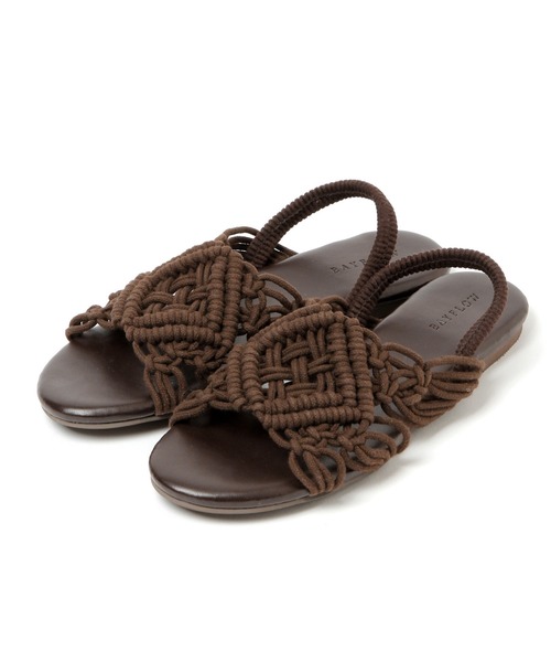 BAYFLOW（ベイフロー）の「マクラメサンダル（サンダル・レディース・ブラック/ブラウン/オフホワイト・SMALL/MEDIUM/LARGE）」の4枚目の写真