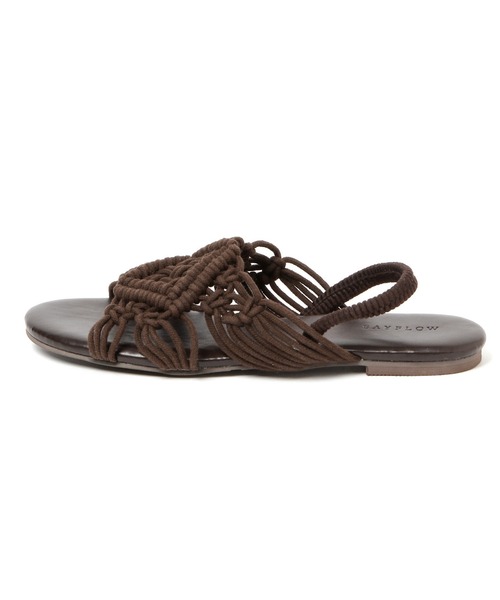 BAYFLOW（ベイフロー）の「マクラメサンダル（サンダル・レディース・ブラック/ブラウン/オフホワイト・SMALL/MEDIUM/LARGE）」の7枚目の写真