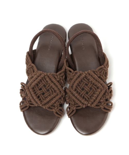 BAYFLOW（ベイフロー）の「マクラメサンダル（サンダル・レディース・ブラック/ブラウン/オフホワイト・SMALL/MEDIUM/LARGE）」の14枚目の写真