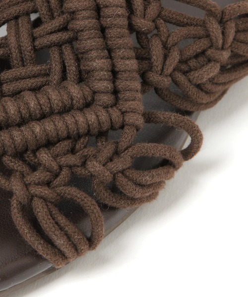 BAYFLOW（ベイフロー）の「マクラメサンダル（サンダル・レディース・ブラック/ブラウン/オフホワイト・SMALL/MEDIUM/LARGE）」の6枚目の写真