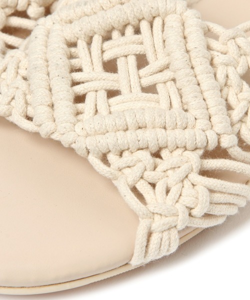 BAYFLOW（ベイフロー）の「マクラメサンダル（サンダル・レディース・ブラック/ブラウン/オフホワイト・SMALL/MEDIUM/LARGE）」の10枚目の写真