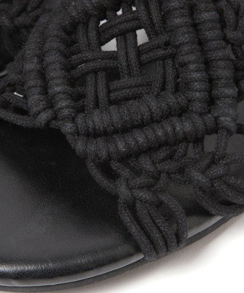 BAYFLOW（ベイフロー）の「マクラメサンダル（サンダル・レディース・ブラック/ブラウン/オフホワイト・SMALL/MEDIUM/LARGE）」の15枚目の写真