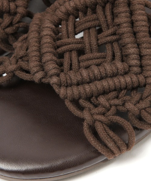 BAYFLOW（ベイフロー）の「マクラメサンダル（サンダル・レディース・ブラック/ブラウン/オフホワイト・SMALL/MEDIUM/LARGE）」の17枚目の写真
