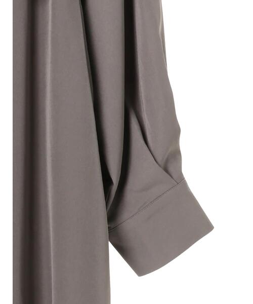 Sugar spoon（シュガースプーン）の「・SUGAR SPOON レイヤードシャツワンピ＊（ワンピース・レディース・チャコールグレー/ライトカーキ/ベージュ・FREE）」の22枚目の写真