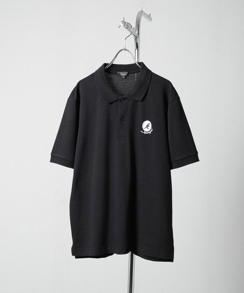 KANGOL】 鹿の子 ワンポイント ロゴ 刺繍 半袖 ポロシャツ（ポロシャツ