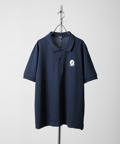 KANGOL】 鹿の子 ワンポイント ロゴ 刺繍 半袖 ポロシャツ（ポロシャツ