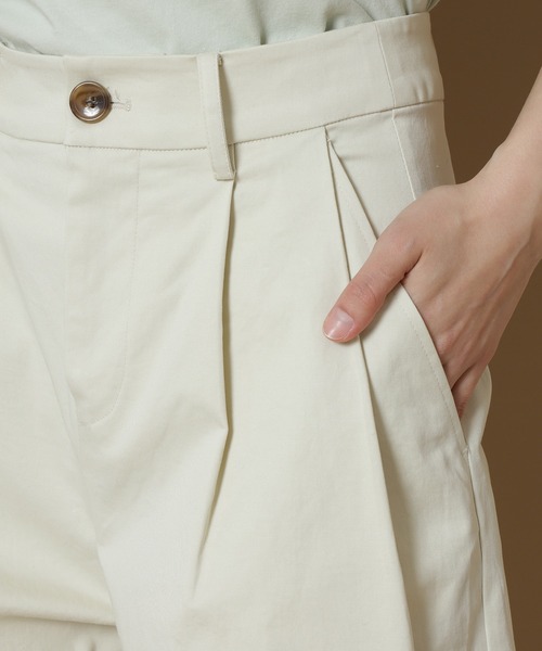 N.（N. Natural Beauty Basic）（エヌエヌナチュラルビューティーベーシック）の「【S Size Line】カラーチノワイドパンツ（チノパンツ・レディース・オフホワイト/ピンク・SMALL/MEDIUM）」の11枚目の写真