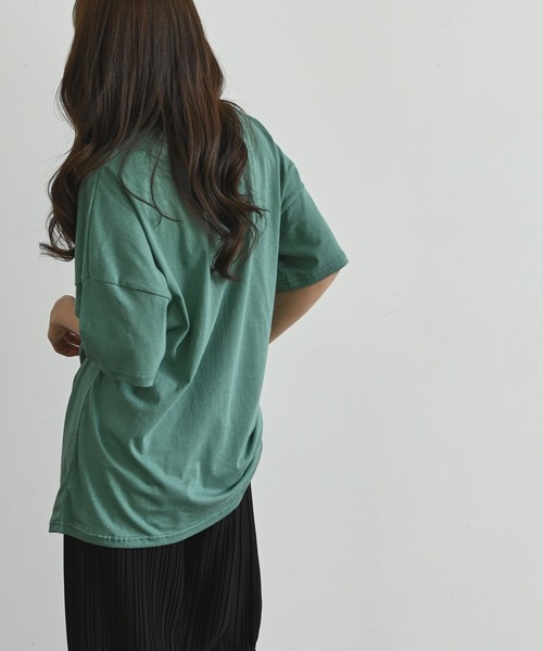 me+em select（ミームセレクト）の「ALABAMA カレッジロゴTシャツ（Tシャツ/カットソー・レディース・ネイビー/グレー/アイボリー/ミント・FREE）」の15枚目の写真