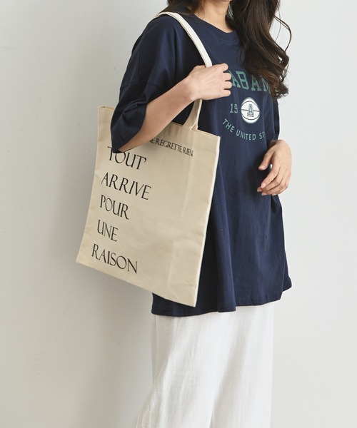 me+em select（ミームセレクト）の「ALABAMA カレッジロゴTシャツ（Tシャツ/カットソー・レディース・ネイビー/グレー/アイボリー/ミント・FREE）」の18枚目の写真