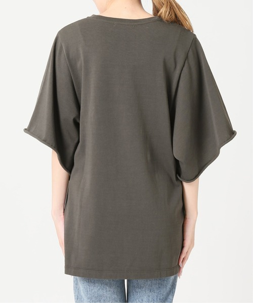 plage（プラージュ）の「wide sleeve Tシャツ◆（Tシャツ/カットソー・レディース・グレー/ホワイト・FREE）」の4枚目の写真