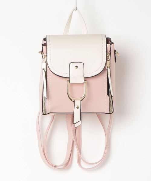 ARCANUM DESIGN（アルカナムデザイン）の「ARL 2WAY BAG（ショルダーバッグ・レディース・ブラック/ブラック系その他2/ライトピンク/ライトグレー・FREE）」の4枚目の写真