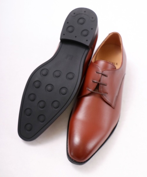 FUNALIVE(ファンアライブ)の「【H.O.WALK】PLAIN TOE SHOES プレーントゥ ローヒールシューズ(ドレスシューズ・メンズ・ブラウン/ブラック・26/28/26.5/25.5/27/25)」の2枚目の写真