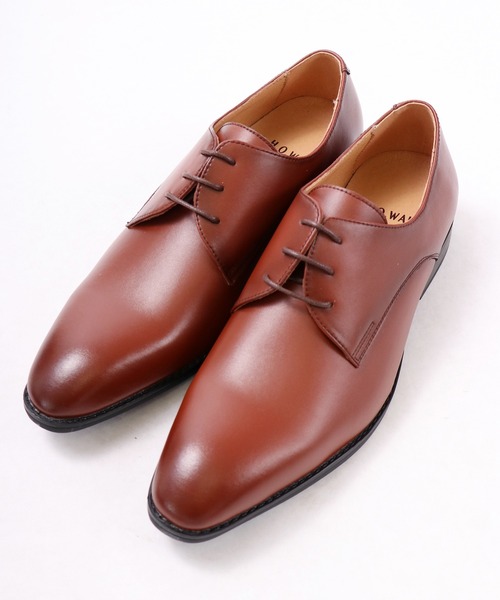 FUNALIVE(ファンアライブ)の「【H.O.WALK】PLAIN TOE SHOES プレーントゥ ローヒールシューズ(ドレスシューズ・メンズ・ブラウン/ブラック・26/28/26.5/25.5/27/25)」の3枚目の写真