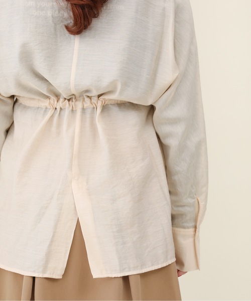 sakishimatokyo（サキシマトーキョー）の「サキシマamp「シアードルマンシャツジャケット」（ノーカラージャケット・レディース・ピンク/アイボリー/ブラック/ミント・FREE）」の8枚目の写真