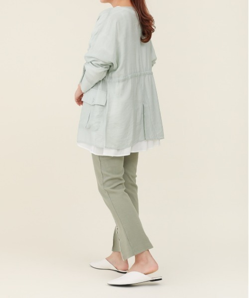 sakishimatokyo（サキシマトーキョー）の「サキシマamp「シアードルマンシャツジャケット」（ノーカラージャケット・レディース・ピンク/アイボリー/ブラック/ミント・FREE）」の16枚目の写真