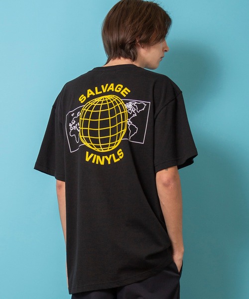 1/F(イチエフ)の「【1/F】プリントT EARTH(Tシャツ/カットソー・メンズ・ホワイト/パープル/ブラック・1/3/2)」の3枚目の写真