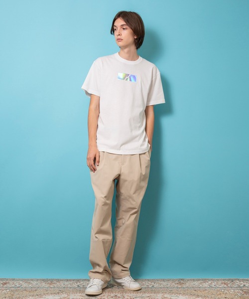 1/F(イチエフ)の「【1/F】プリントT EARTH(Tシャツ/カットソー・メンズ・ホワイト/パープル/ブラック・1/3/2)」の7枚目の写真