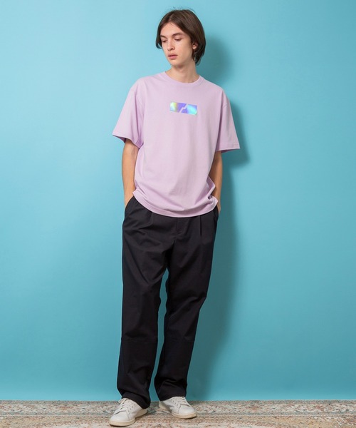 1/F(イチエフ)の「【1/F】プリントT EARTH(Tシャツ/カットソー・メンズ・ホワイト/パープル/ブラック・1/3/2)」の11枚目の写真