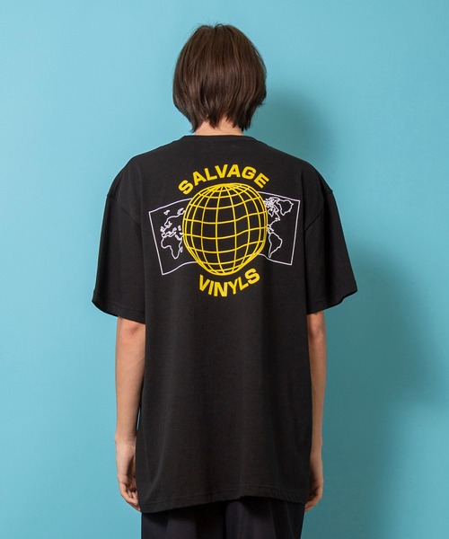 1/F(イチエフ)の「【1/F】プリントT EARTH(Tシャツ/カットソー・メンズ・ホワイト/パープル/ブラック・1/3/2)」の14枚目の写真