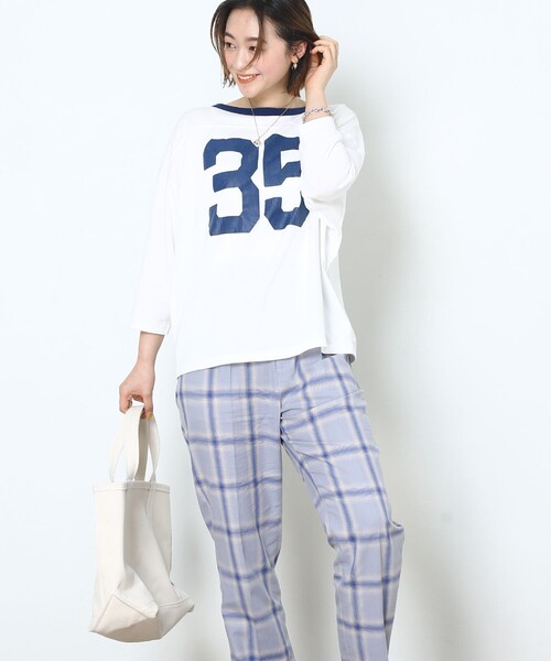 FREAK'S STORE(フリークスストア)の「▽【WEB限定】チェックテーパードパンツ(スラックス・レディース・ブラック/ブラウン/ピンク/ブルー/ネイビー・SMALL/MEDIUM)」の21枚目の写真