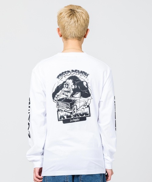 XLARGE（エクストララージ）の「SPEED DEMON L/S TEE（Tシャツ/カットソー・メンズ・ホワイト/ネイビー/ブラック・XL/S/M/L）」の2枚目の写真