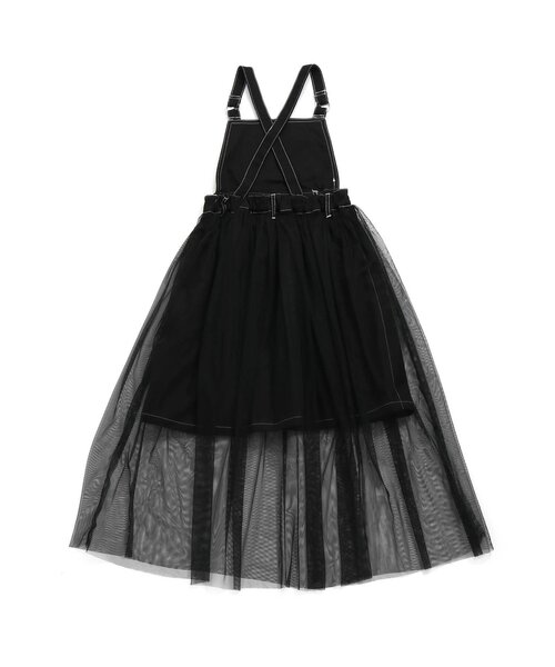 algy(アルジー)の「チュールドッキングサロペジャンスカ(ワンピース・キッズ・ブラック/オフホワイト/インディゴブルー・SMALL/MEDIUM/X-SMALL/XX-SMALL/XXX-SMALL)」の4枚目の写真