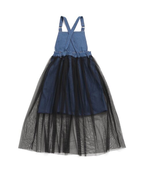 algy(アルジー)の「チュールドッキングサロペジャンスカ(ワンピース・キッズ・ブラック/オフホワイト/インディゴブルー・SMALL/MEDIUM/X-SMALL/XX-SMALL/XXX-SMALL)」の9枚目の写真