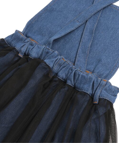 algy(アルジー)の「チュールドッキングサロペジャンスカ(ワンピース・キッズ・ブラック/オフホワイト/インディゴブルー・SMALL/MEDIUM/X-SMALL/XX-SMALL/XXX-SMALL)」の16枚目の写真