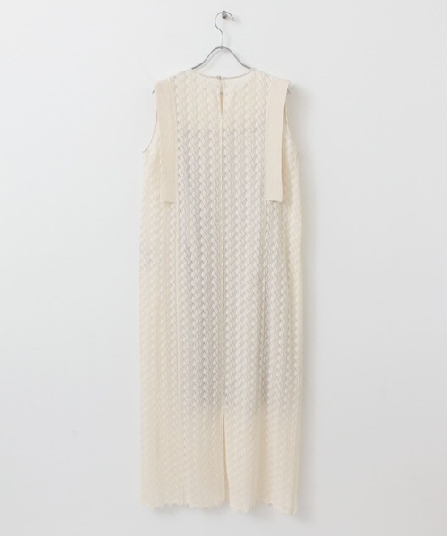 KBF+（ケービーエフプラス）の「KBF+　パターンレースノースリワンピース（ワンピース・レディース・ホワイト系その他/ブラック・ONE）」の20枚目の写真