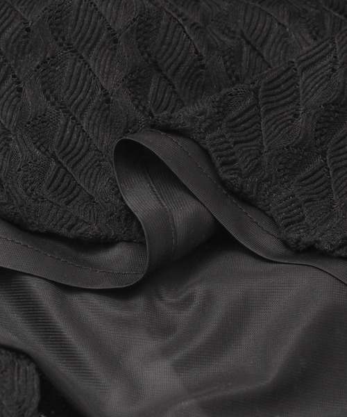 KBF+（ケービーエフプラス）の「KBF+　パターンレースノースリワンピース（ワンピース・レディース・ホワイト系その他/ブラック・ONE）」の15枚目の写真