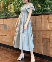 WILLSELECTION | シャーリングリボンカットワンピース(ワンピース)