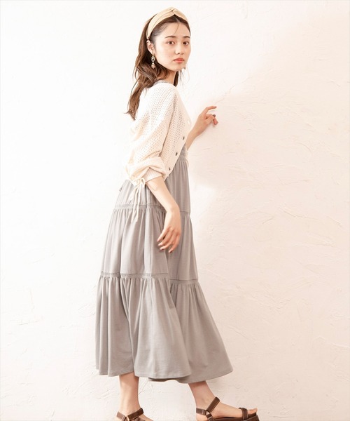 WILLSELECTION(ウィルセレクション)の「シャーリングリボンカットワンピース(ワンピース・レディース・ラベンダー/カーキ/ブラック・MEDIUM)」の17枚目の写真