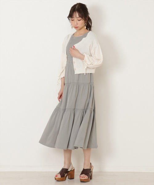 WILLSELECTION(ウィルセレクション)の「シャーリングリボンカットワンピース(ワンピース・レディース・ラベンダー/カーキ/ブラック・MEDIUM)」の18枚目の写真