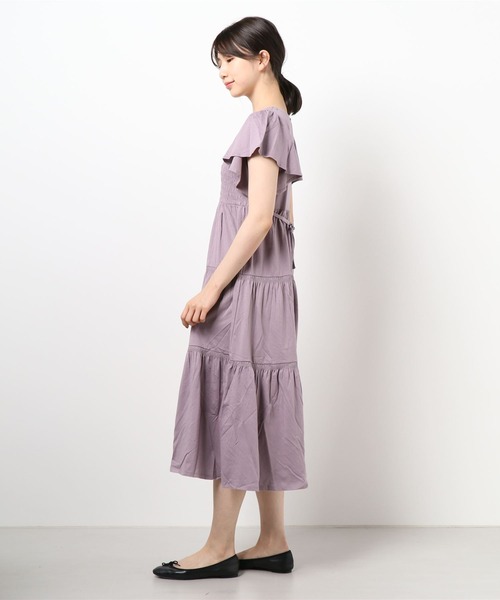 WILLSELECTION(ウィルセレクション)の「シャーリングリボンカットワンピース(ワンピース・レディース・ラベンダー/カーキ/ブラック・MEDIUM)」の15枚目の写真
