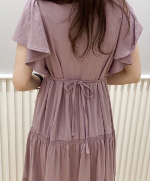 WILLSELECTION(ウィルセレクション)の「シャーリングリボンカットワンピース(ワンピース・レディース・ラベンダー/カーキ/ブラック・MEDIUM)」の12枚目の写真