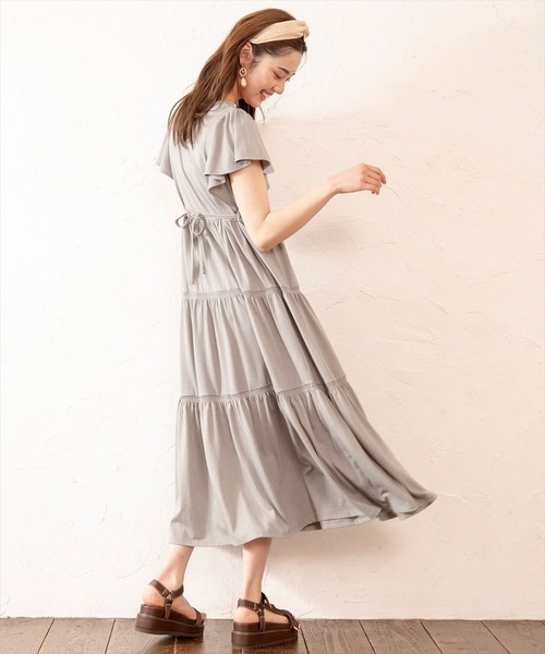 WILLSELECTION(ウィルセレクション)の「シャーリングリボンカットワンピース(ワンピース・レディース・ラベンダー/カーキ/ブラック・MEDIUM)」の16枚目の写真