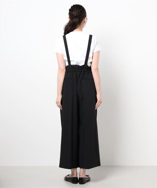 margaux（マルゴー）の「【MARGAUX】wide saropetto（サロペット/オーバーオール・レディース・ブラック・FREE）」の2枚目の写真