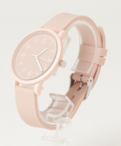 SETUP7（セットアップセブン）の「【SETUP7】生活防水 シリコンバンドカジュアルウォッチ アナログ時計 大 YM007 FW（アナログ腕時計・レディース・ホワイト/ブラック/グレー/ピンク/ブルー・FREE）」の9枚目の写真