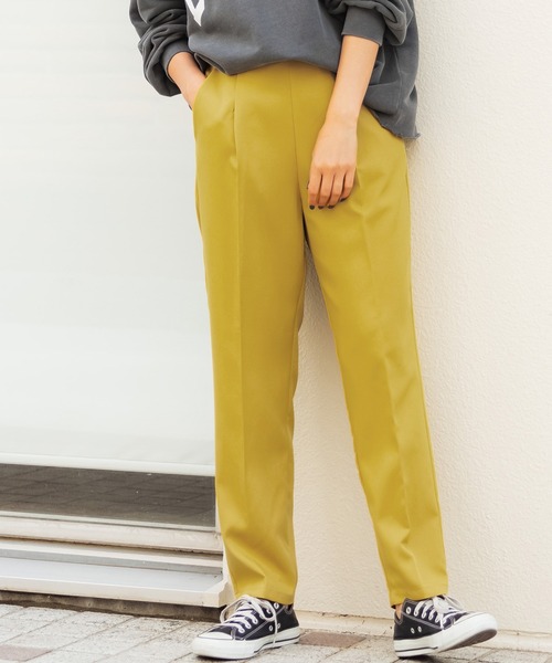 coca(coca)(コカ)の「テーパードパンツ(その他パンツ・レディース・ブラック/ベージュ/パープル/ブラウン/グリーン/マスタード・M/L)」の6枚目の写真