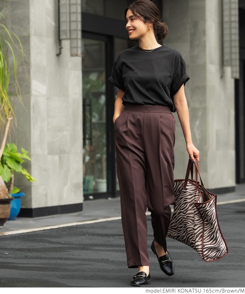 coca(coca)(コカ)の「テーパードパンツ(その他パンツ・レディース・ブラック/ベージュ/パープル/ブラウン/グリーン/マスタード・M/L)」の7枚目の写真